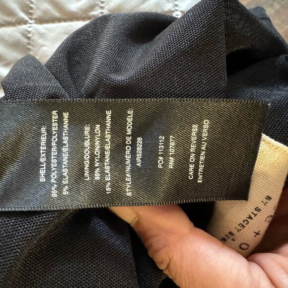 Alice + Olivia Air By Stacey Bendet Cate Stretch Jersey Tank Dress Black Size 8 - Picture 4 of 10